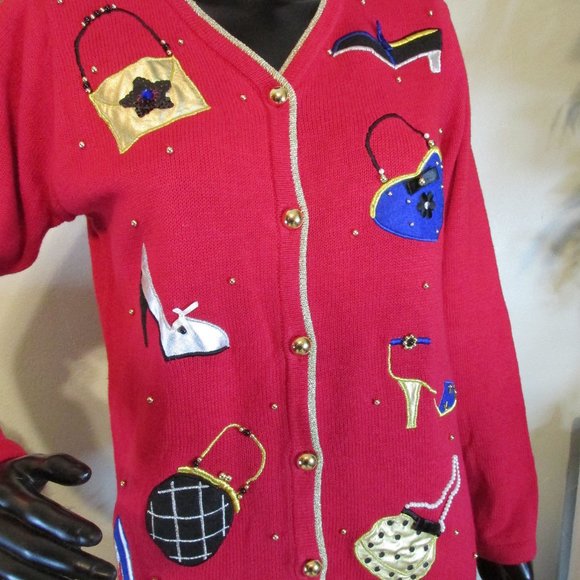 Red Funky Sweater - Picture 2 of 4